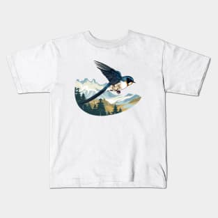 Swallow Bird Kids T-Shirt